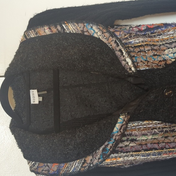 Sioni Black Multicolor Women's Sweater - Picture 3 of 4